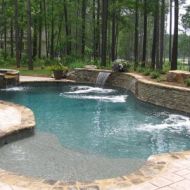 custom design waterfall pool, Atlanta Georgia